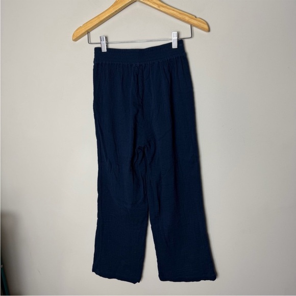 Alice Walk $125 Triple Gauze Cloud Organic Cotton Navy blue Pants size M - Picture 6 of 8